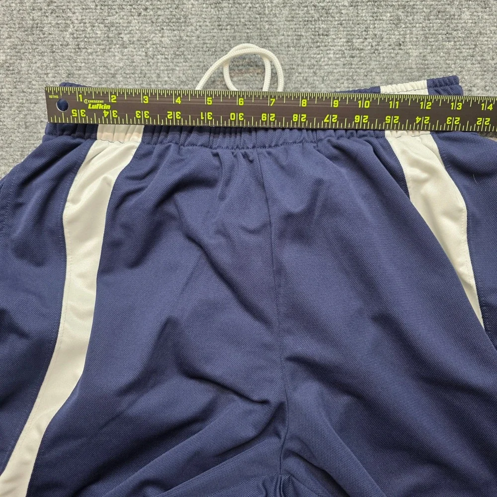 Jordan Mens Navy Blue White Stripe Track Pants Jumpman Logo Size M Ankle Zip Leg
